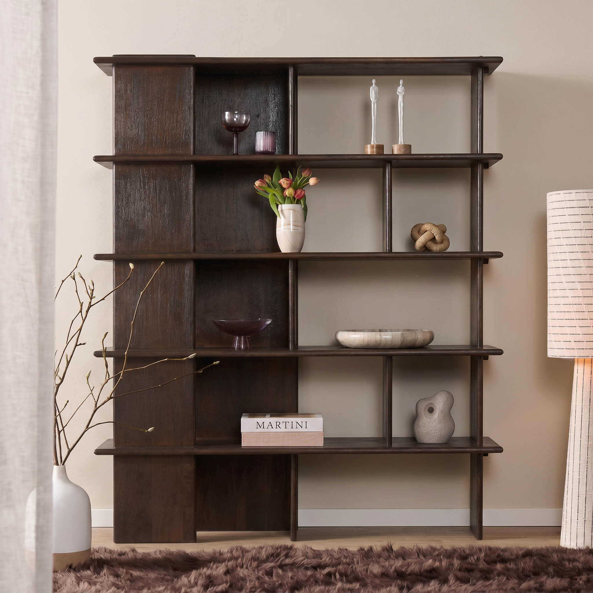 Wandkast Lina Mangohout Bruin 150 cm - Starfurn
