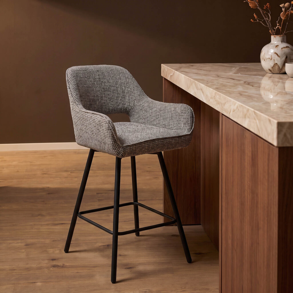 Sophie Grey Bar Stool - Starfurn