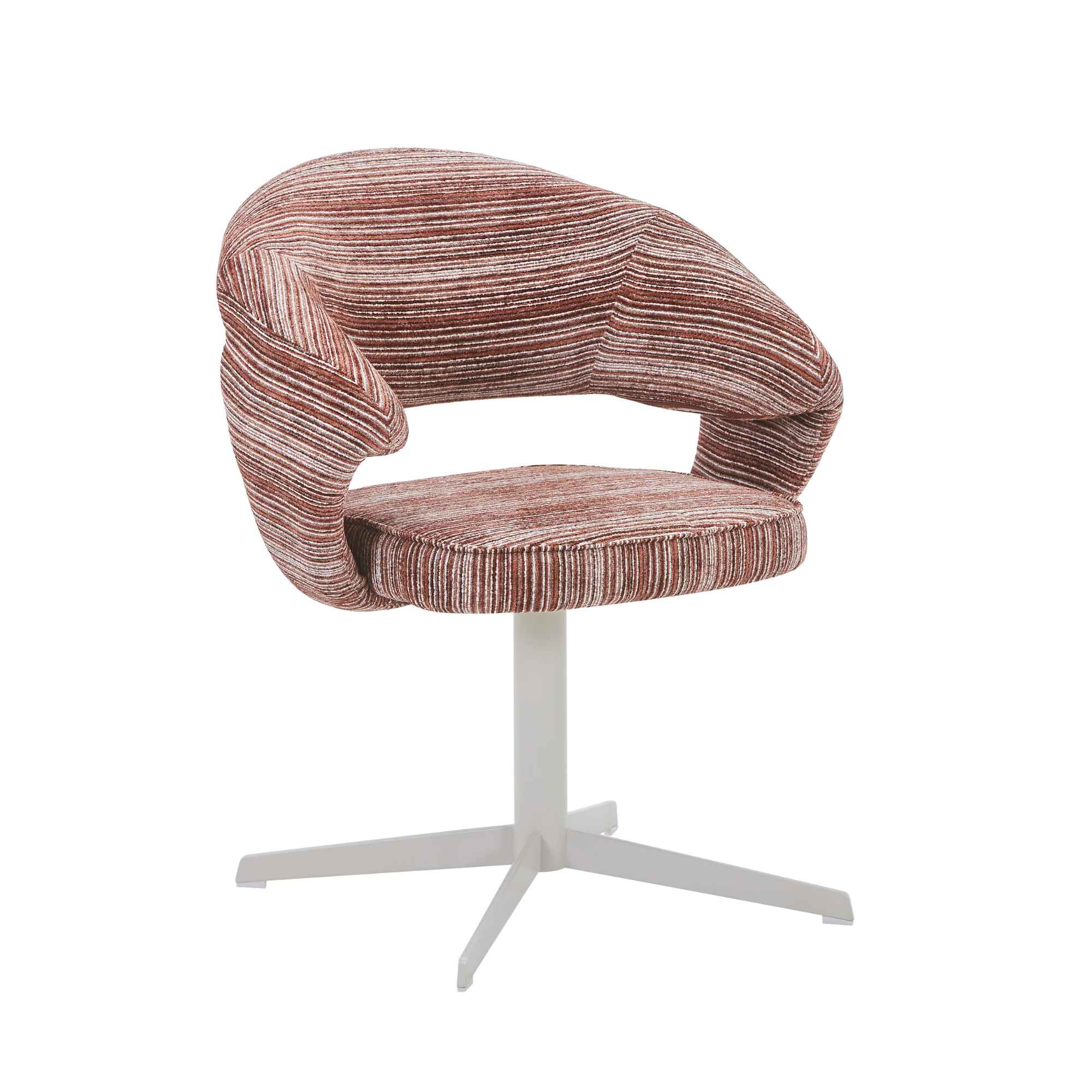Draaibare eetkamerstoel Jade Bruin (Metaal, Brown) - Starfurn - Bruin