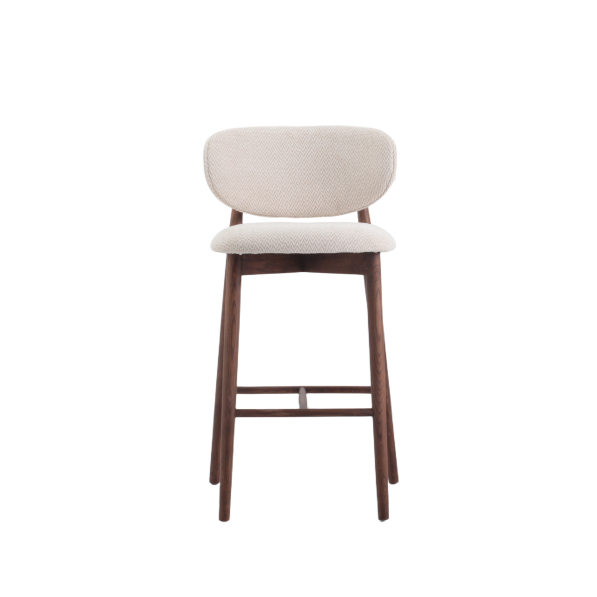 Bar Stool Ella Natural Leg Oak Walnut - Starfurn