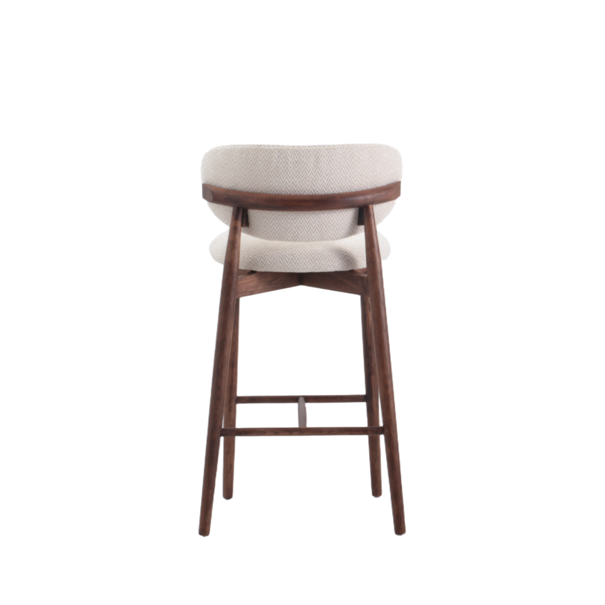 Taburete de bar Ella Naturel patas de roble nogal - Starfurn