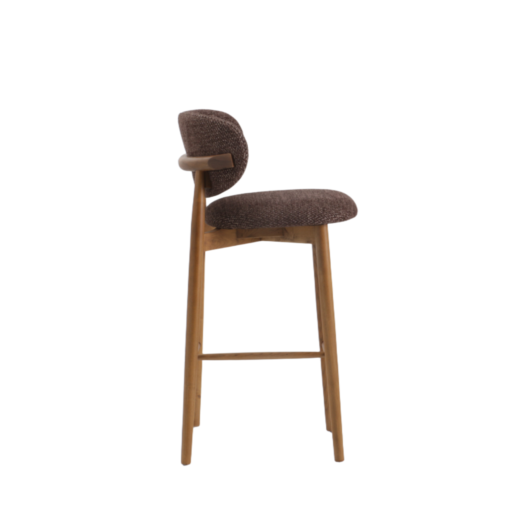 Bar Stool Ella Brown Leg Oak - Starfurn