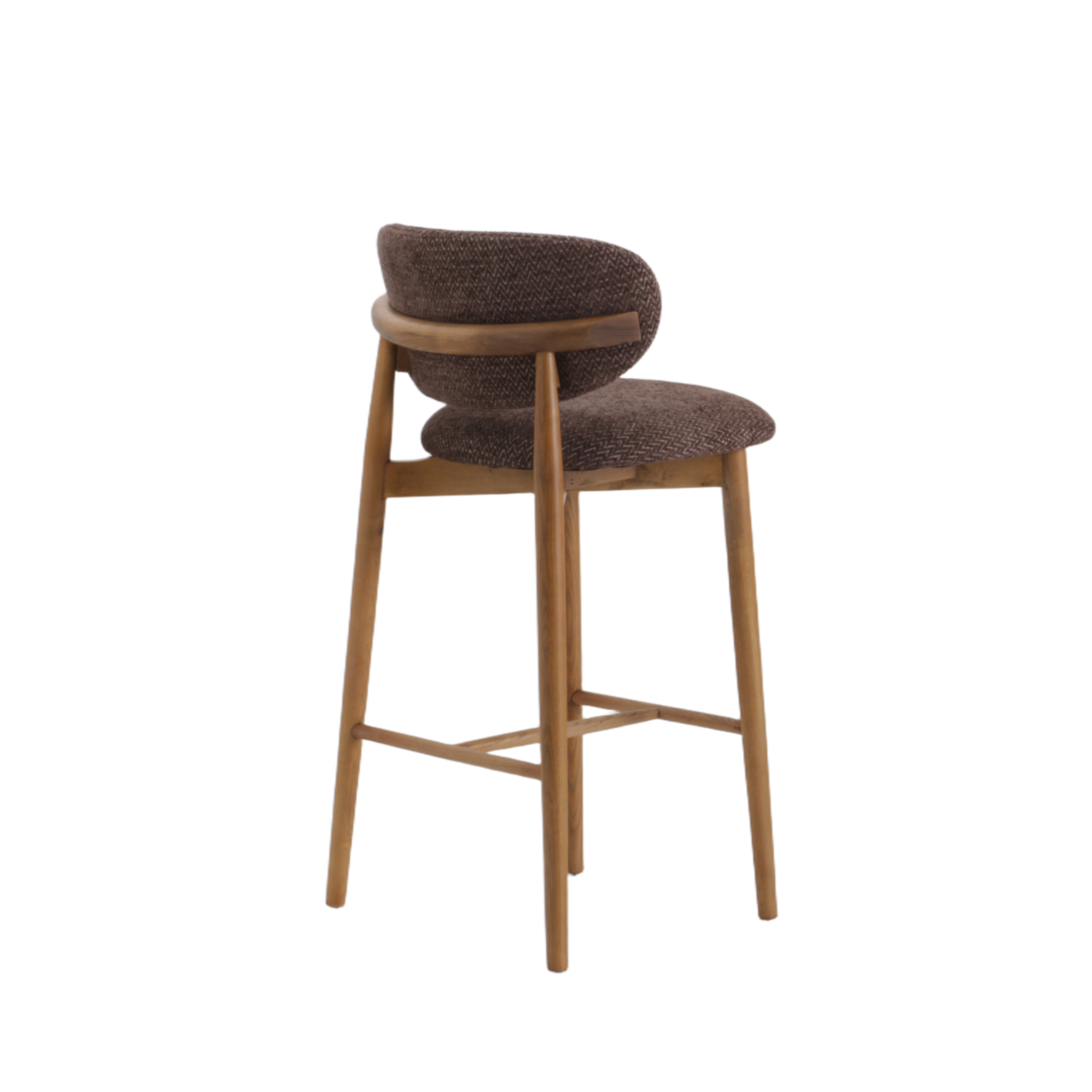 Bar Stool Ella Brown Leg Oak - Starfurn