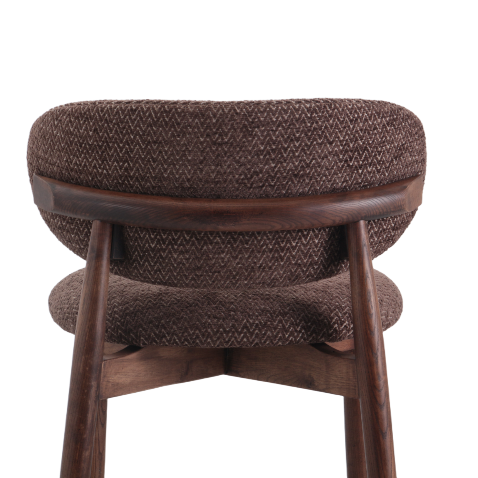 Bar Stool Ella Brown Leg Oak Walnut - Starfurn