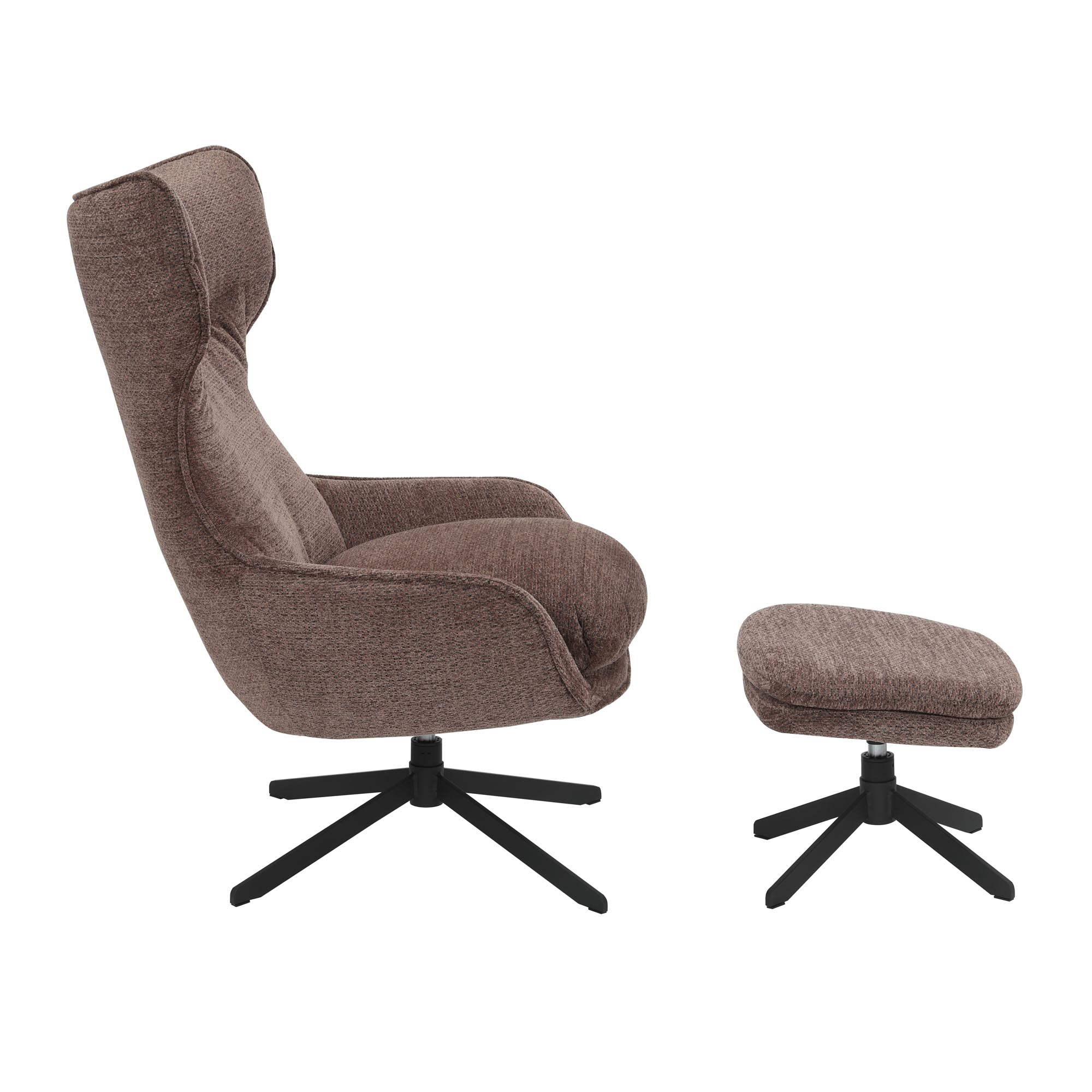 Draaibare fauteuil Olivia Paars - Starfurn