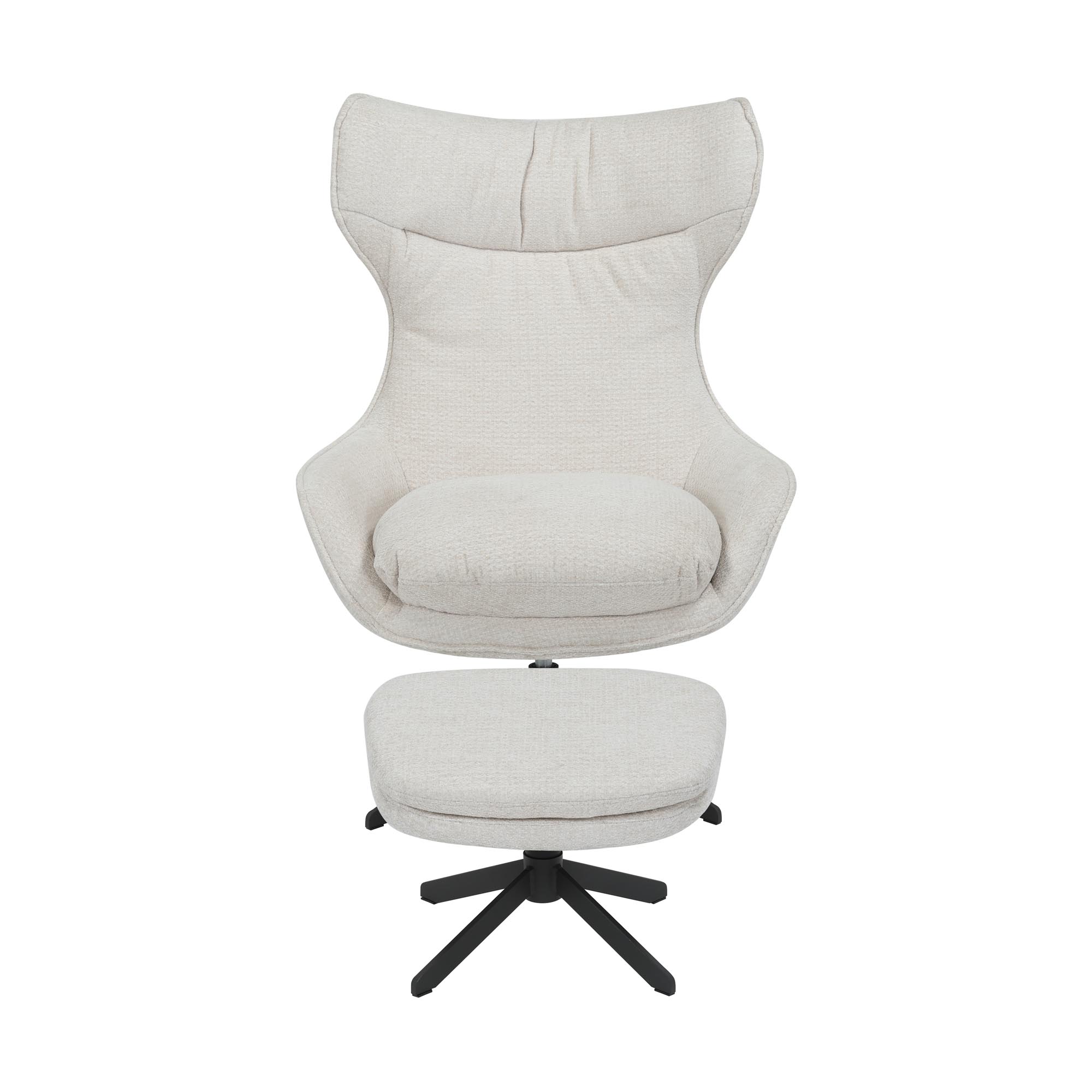 Draaibare fauteuil Olivia Gebroken wit - Starfurn
