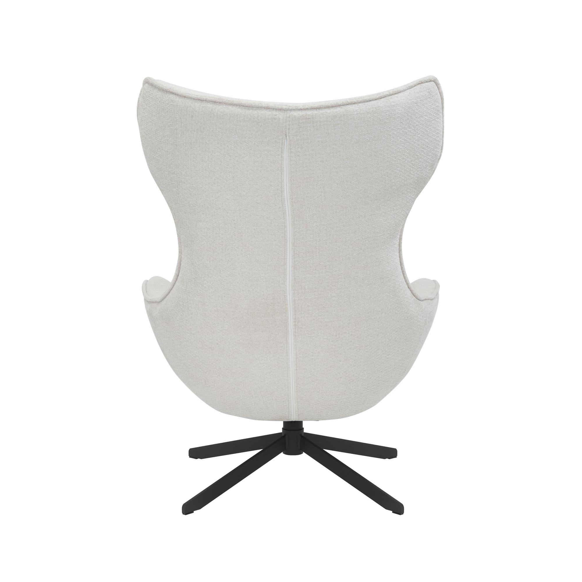 Drehbarer Sessel Olivia Gebrochen Weiß (Metall, Off white) - Starfurn