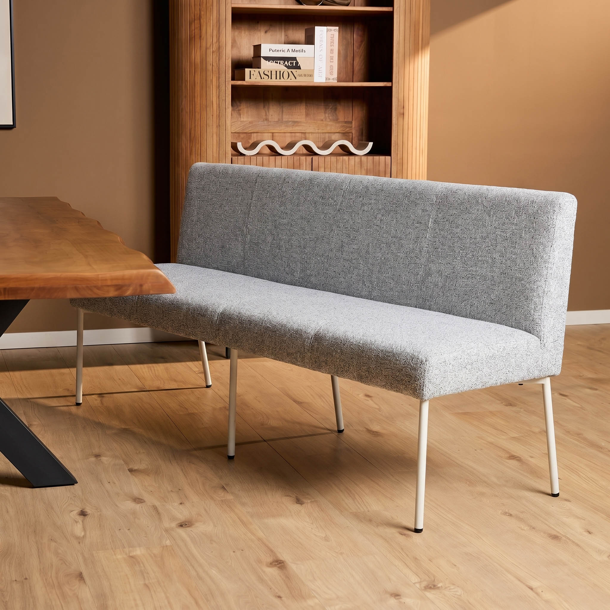 Eetkamerbank Riff Beige 200 cm - Starfurn