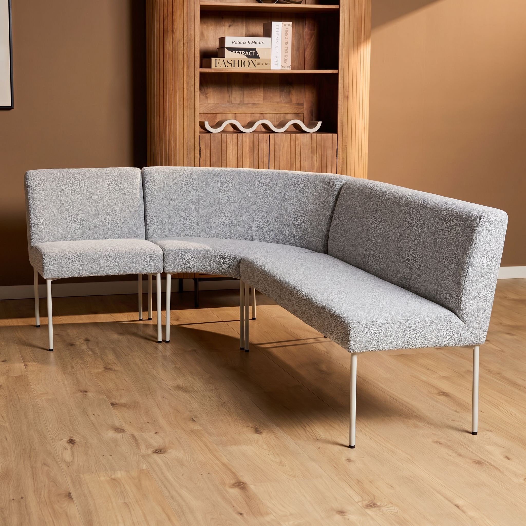 Eetkamerbank Riff Beige 200 cm - Starfurn