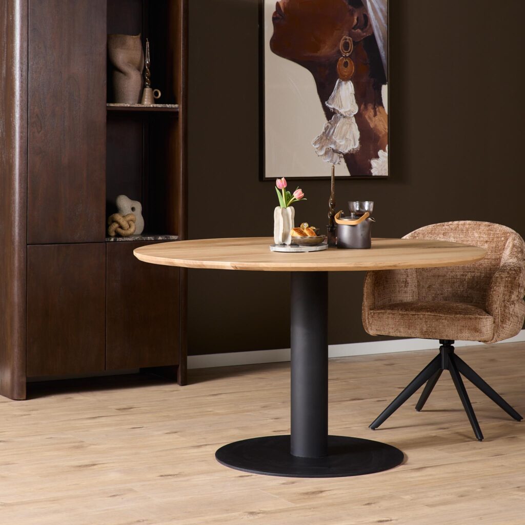 Eettafel Eiken Ferris Rond 110 cm - Starfurn