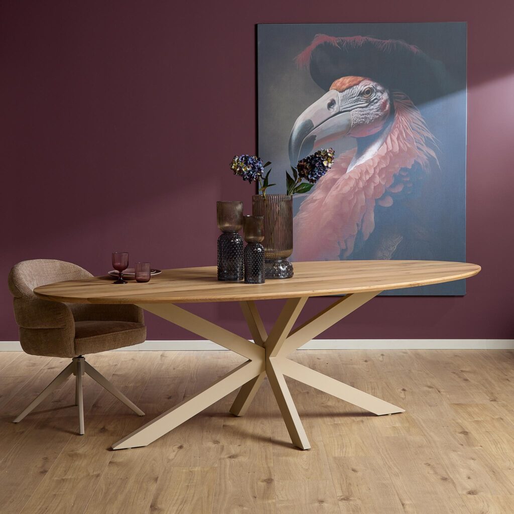 Eichener Esstisch Ferris Oval 280 cm - Starfurn