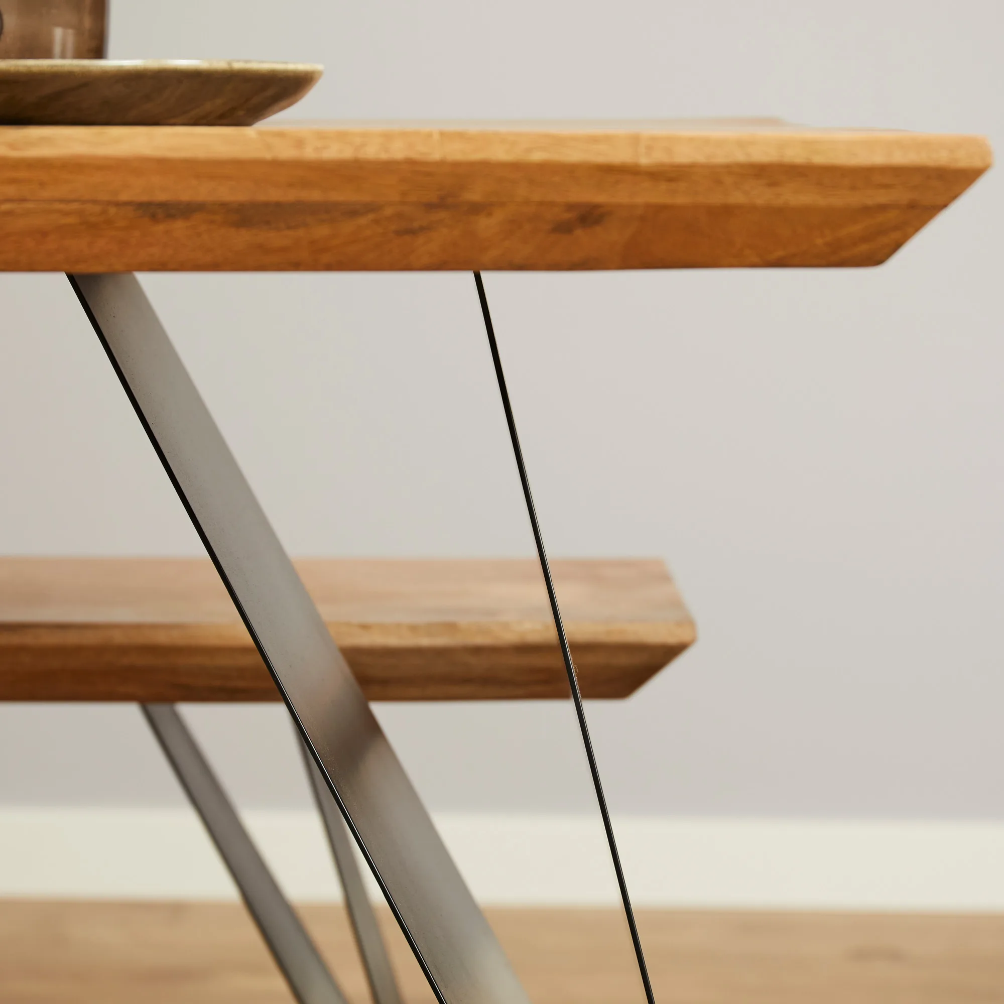 Eettafel Extense massief mangohout 200 cm naturel - Starfurn