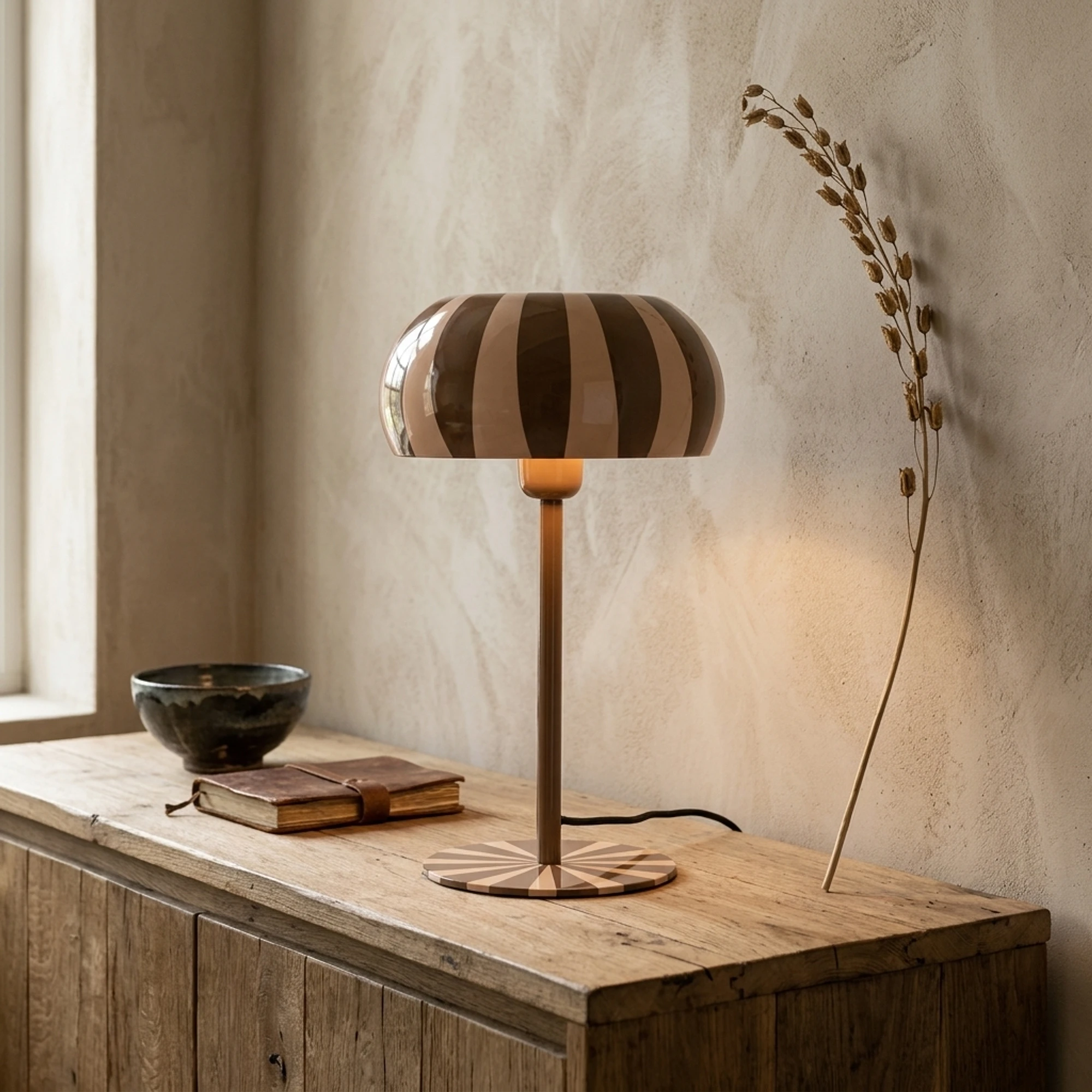 Toffy Brown Table Lamp - By-Boo