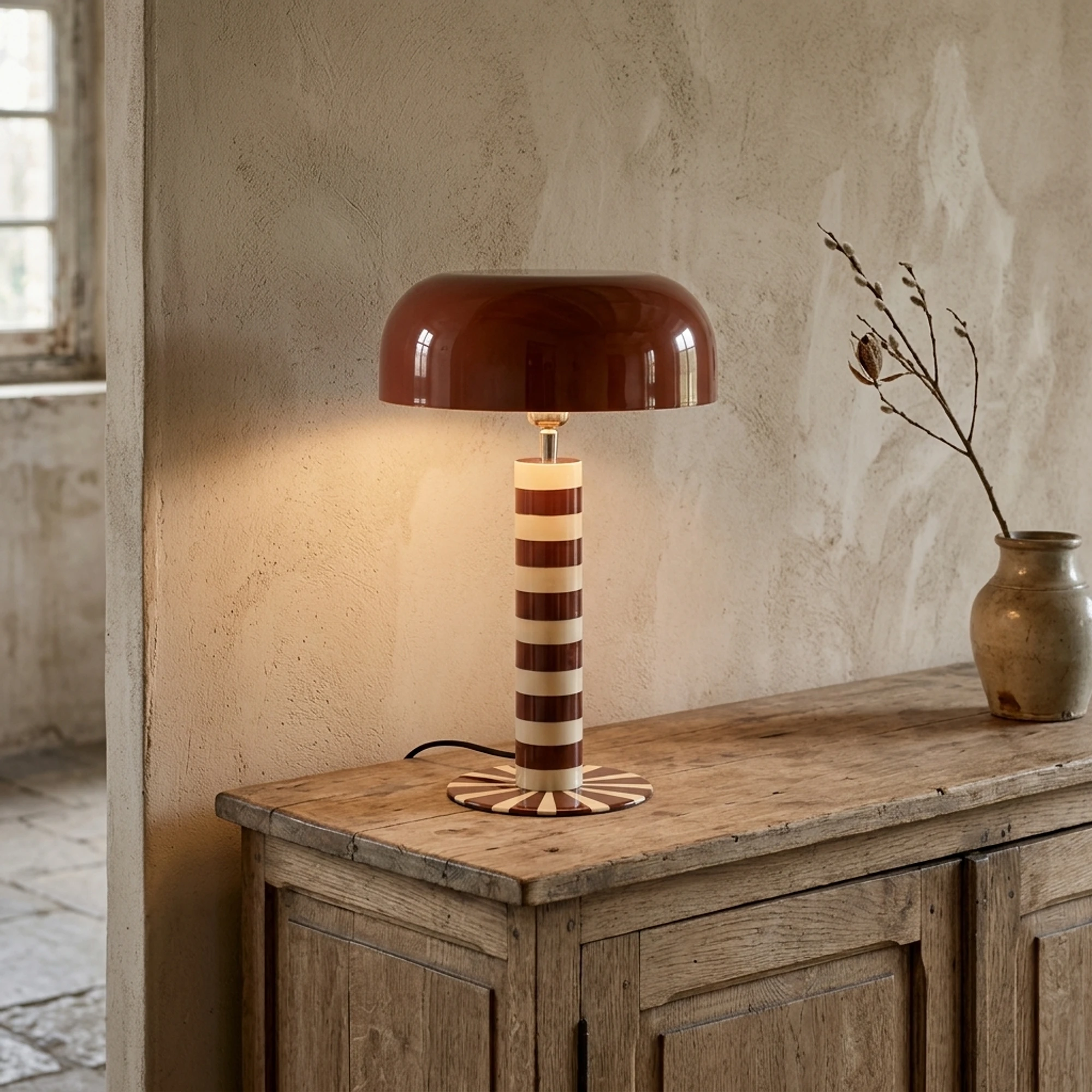 Wonka Table Lamp Red - By-Boo