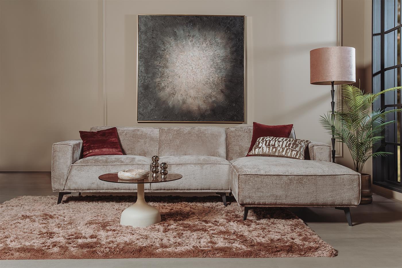 Leeds 2,5-zits arm links + chaise longue rechts - Tower Living