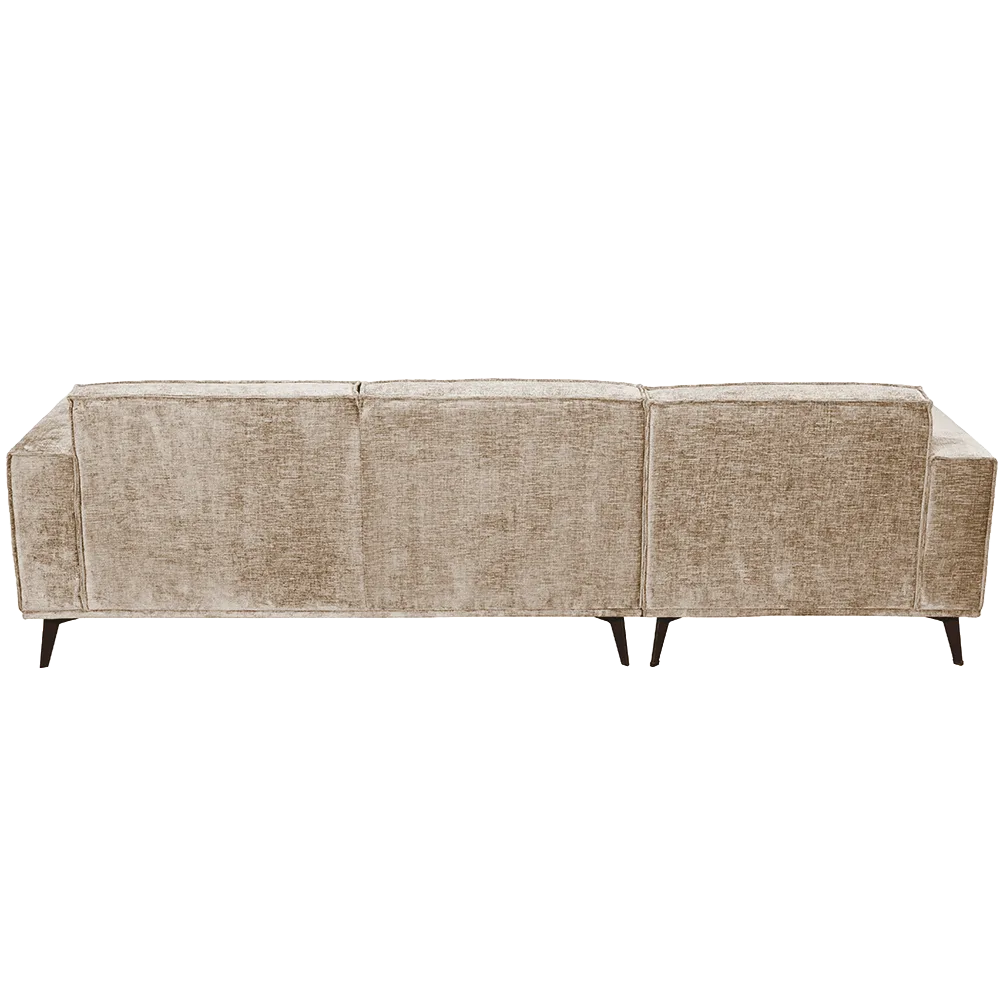 Leeds Récamiere links + 2,5-Sitzer Armlehne rechts (Taupe) - Tower Living