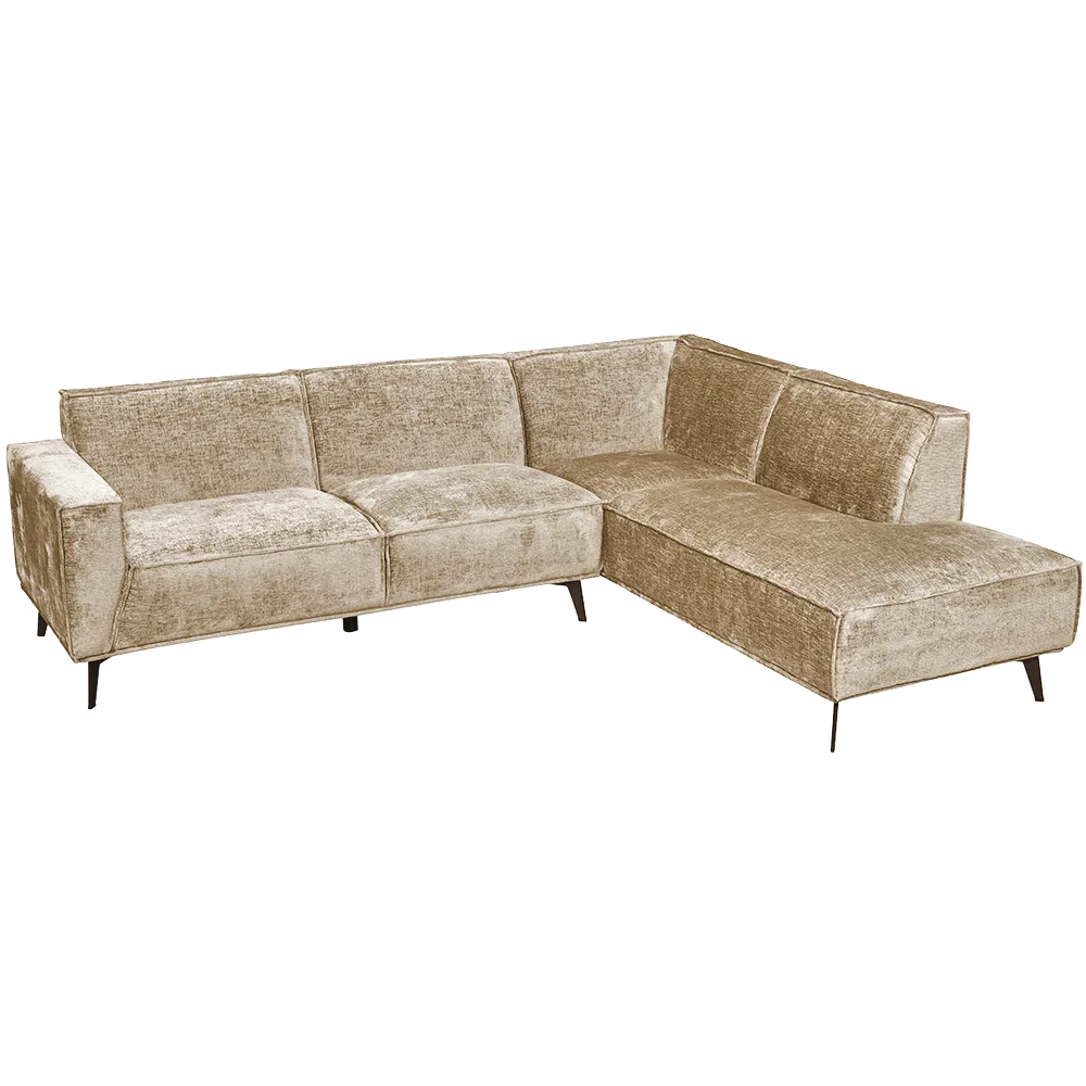 Poef Leeds 2,5-zits arm links + - Touch 102 Beige - Tower Living