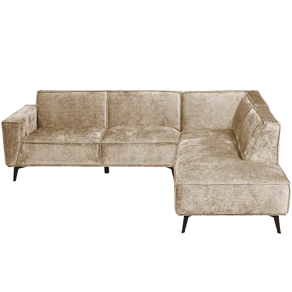 Poef Leeds 2,5-zits arm links + - Touch 102 Beige - Tower Living