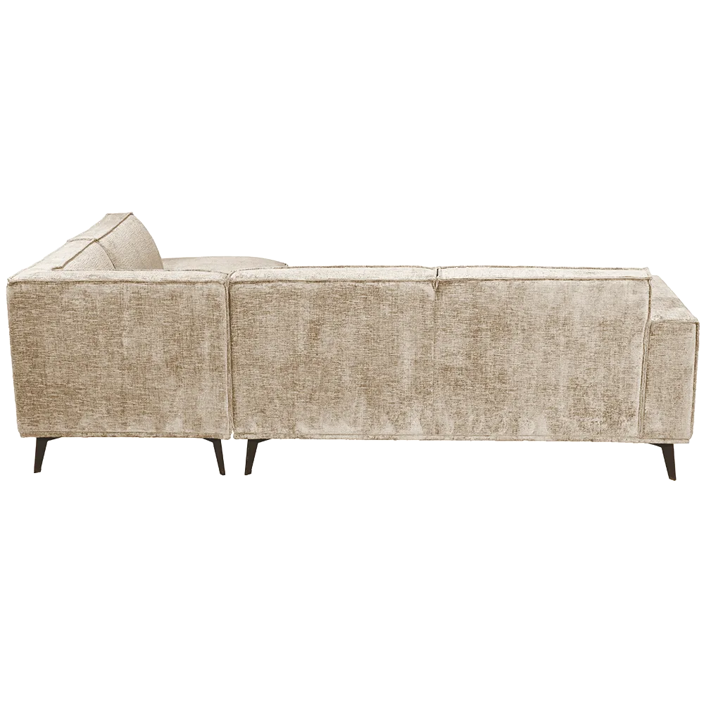 Poef Leeds 2,5-zits arm links + - Touch 102 Beige - Tower Living