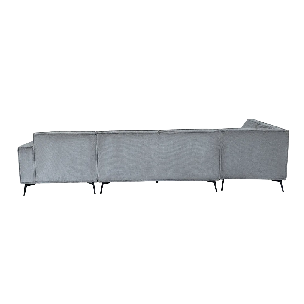 Pouf Leeds Chaiselongue links 2,5-Sitzer rechts - Touch 27 Light grey - Tower Living