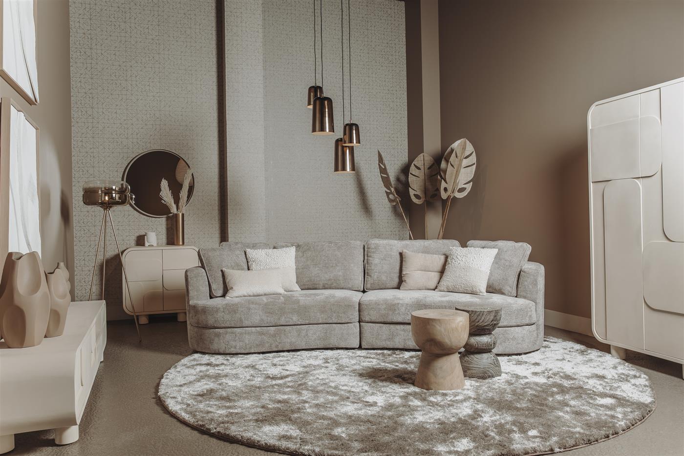 Sunderland 3-Sitzer (Stoff, Ivory) - Tower Living