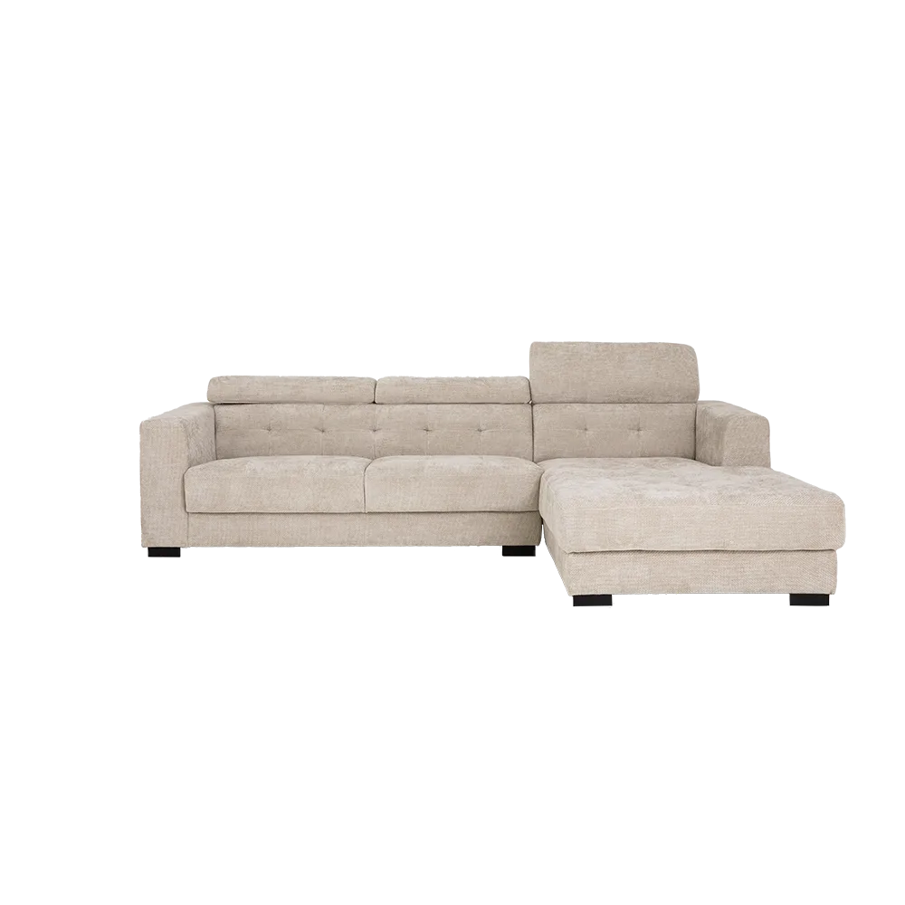 Brighton 3-seater arm left + chaise longue right - Tower Living