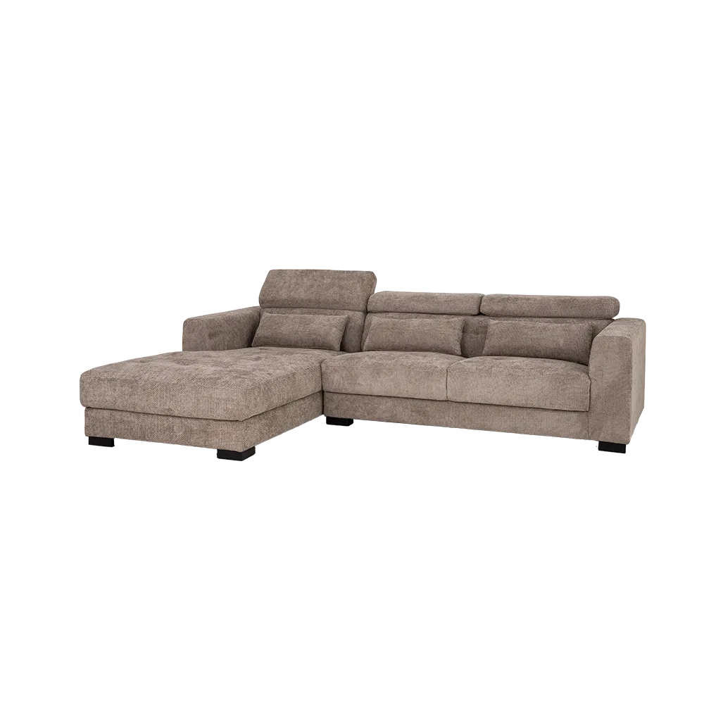 Brighton chaise longue left + 3-seater arm right - Tower Living