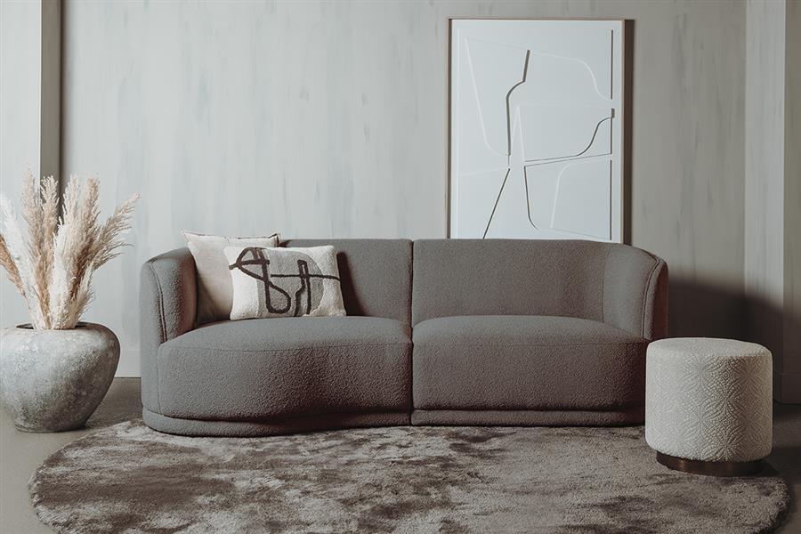 Leicester Sofa 240 round left - Copenhagen 903 Taupe - Tower Living