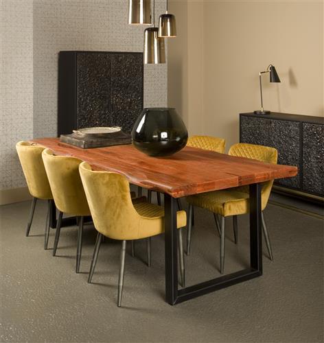 Nicosia dining table brown rectangular - Tower Living