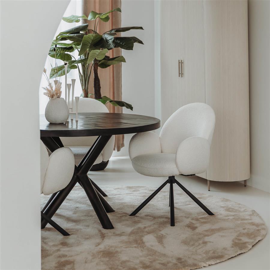 Esstisch Selva schwarz rund 130 cm - Tower Living