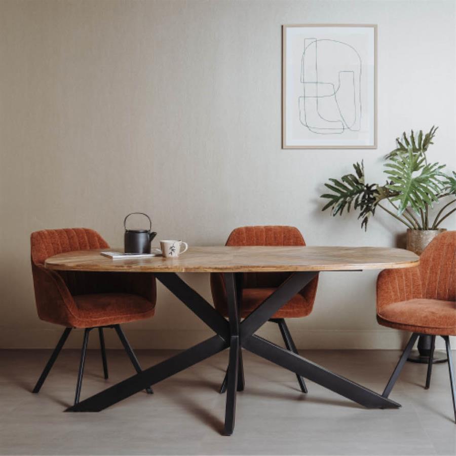 Silvi dining table natural Danish oval - Tower Living