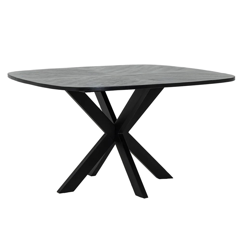 Silvi Dining Table black square 130 cm - Tower Living