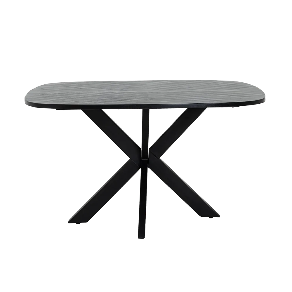 Esstisch Silvi schwarz quadratisch 130 cm - Tower Living