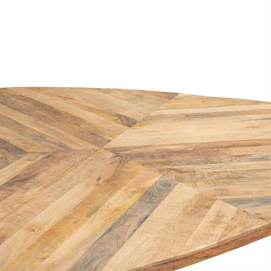 Trivero Dining Table natural triangle 150 cm - Tower Living