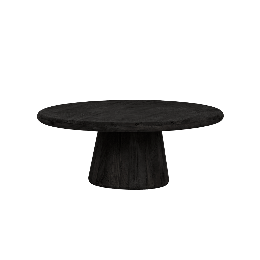 Salontisch Asti schwarz rund 90 cm - Tower Living