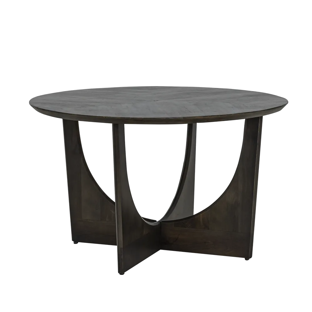 Esstisch Fermo braun rund 130 cm (Mangoholz) - Tower Living
