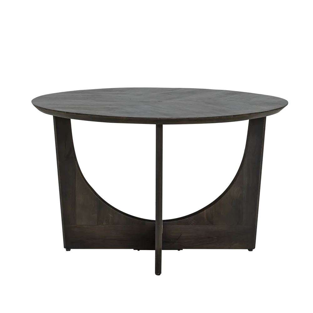 Esstisch Fermo braun rund 130 cm (Mangoholz) - Tower Living