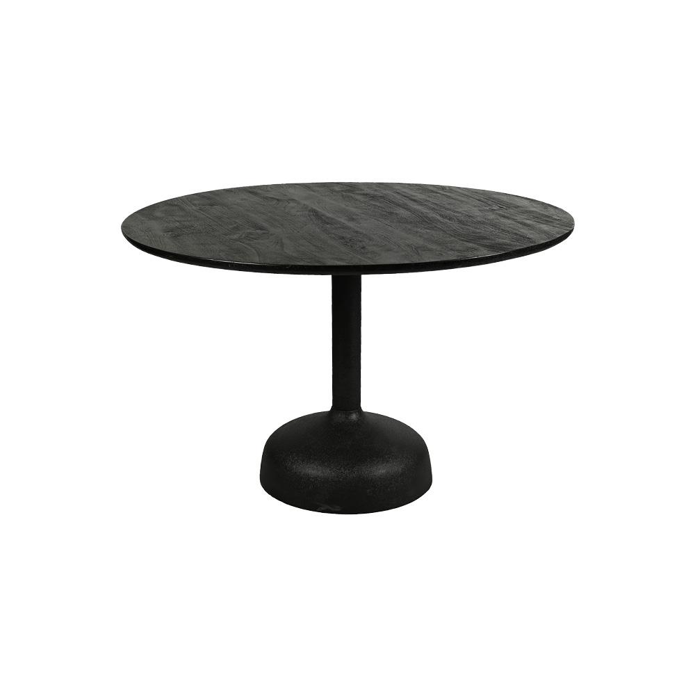 Elba Dining Table black round 120 cm - Tower Living