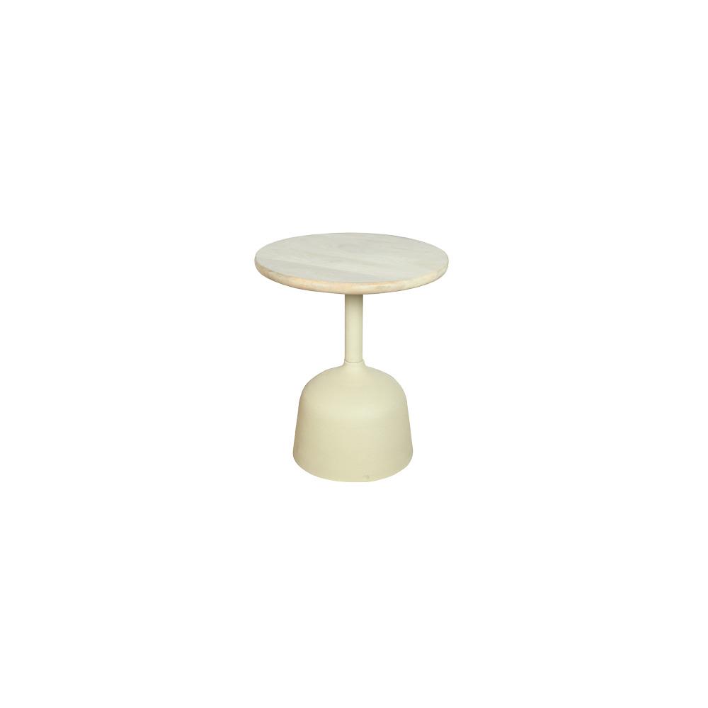 Beistelltisch Elba Weiss rund 40 cm - Tower Living