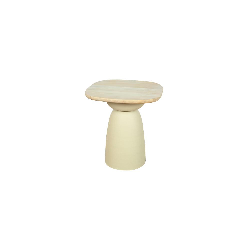 Side table Barza white square 45 cm - Tower Living