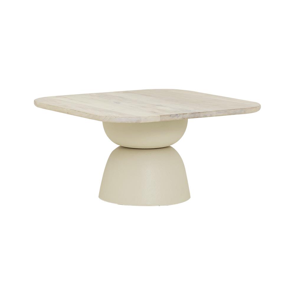 Coffee table Barza off-white 80 cm - Tower Living