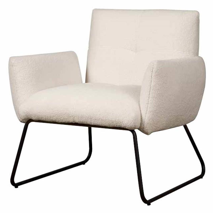 Sessel Dante Teddy MJ81 White (teddystof, Weiß) - Tower Living