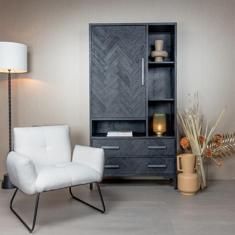 Armchair Dante Teddy MJ81 White - Tower Living