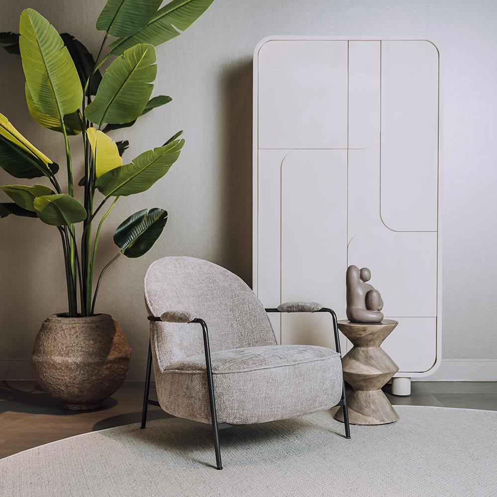Sessel Amelia (Stoff, Charcoal) - Tower Living
