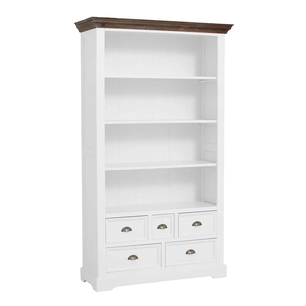 Bücherregal Fleur Weiß - Tower Living
