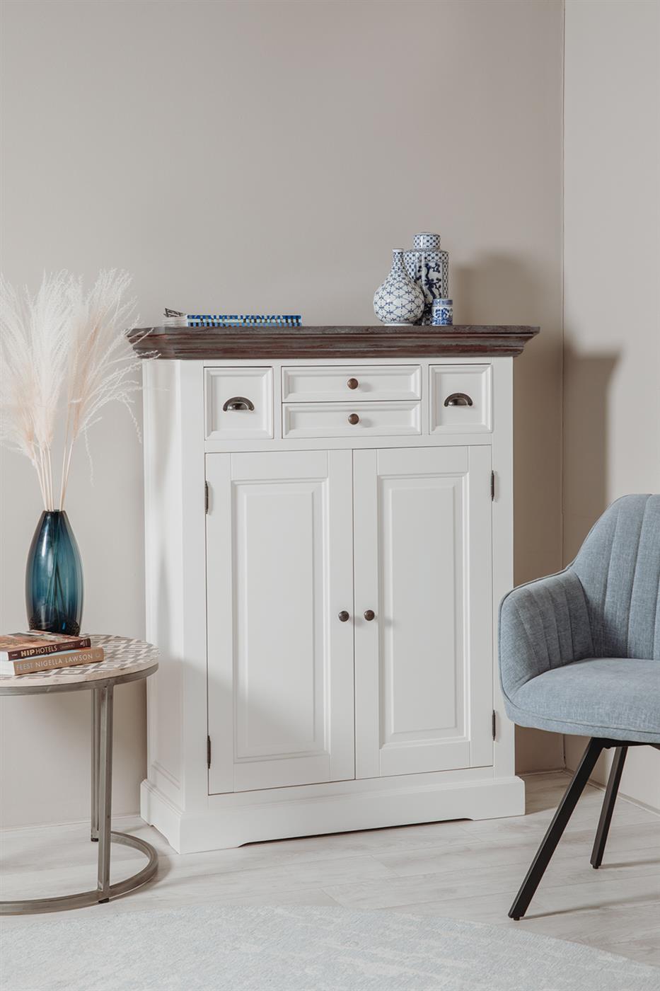 Mädchenschrank Fleur weiß 100 cm - Tower Living