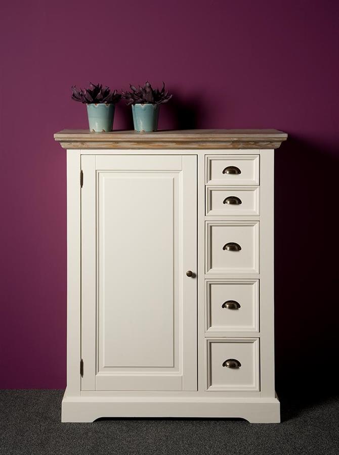 Spice Cabinet Fleur white 100 cm - Tower Living