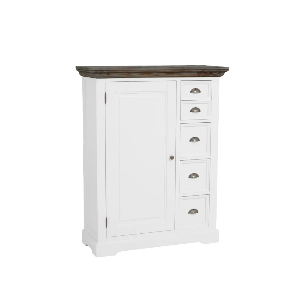 Fleur Speiseschrank weiß 100 cm - Tower Living