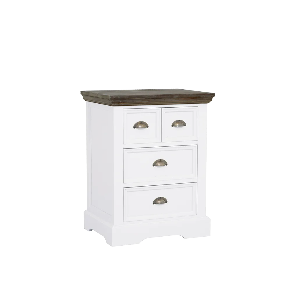 Ladekast Fleur wit 56 cm - Tower Living