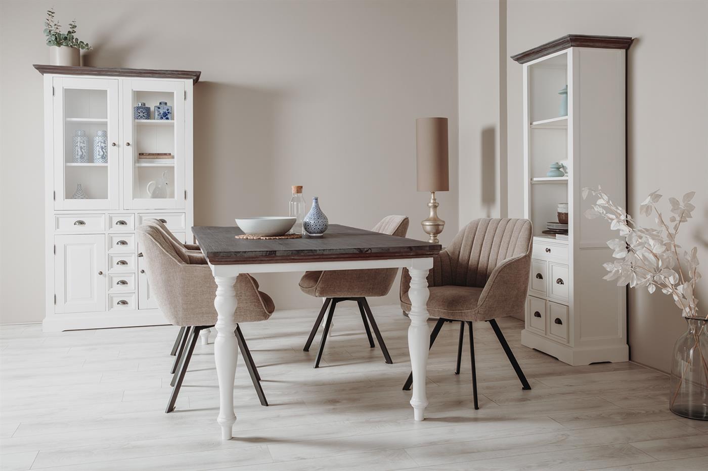 Fleur dining table white rectangular 180 cm - Tower Living